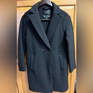 J.Crew Italian Boiled Wool Daphne Topcoat. Classic Pea Coat Warm Chic Size 6